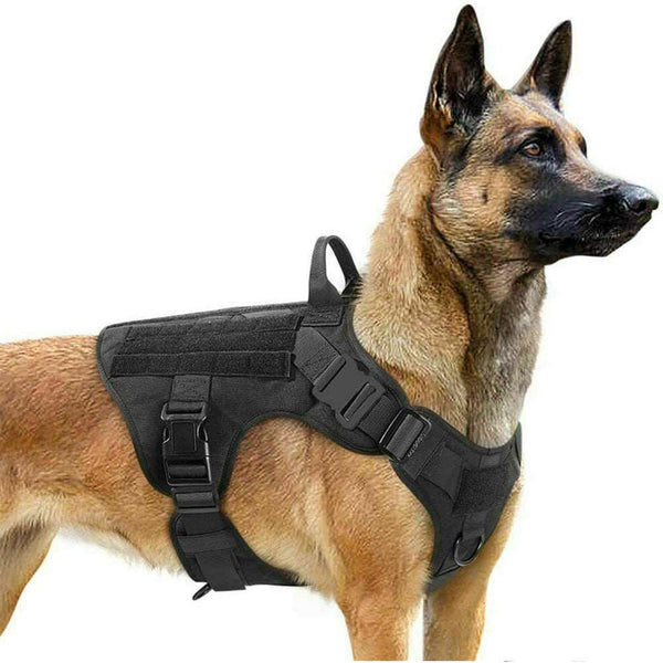 Military Tactical Dog Harness German Shepherd Adjustable Pet Dog Back